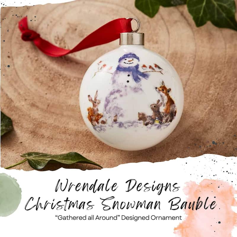 Royal Worcester Wrendale Designs Christmas Bauble