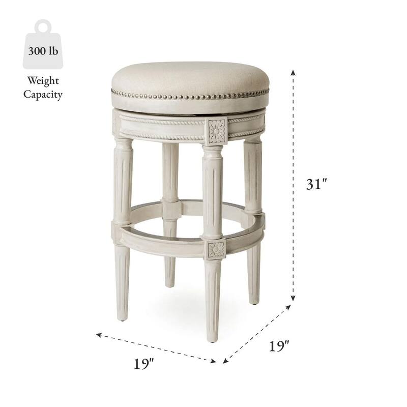 Maven Lane Pullman Backless Swivel Kitchen Stool