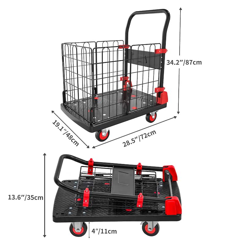 Moasis Folding Utility Cart with Wheels