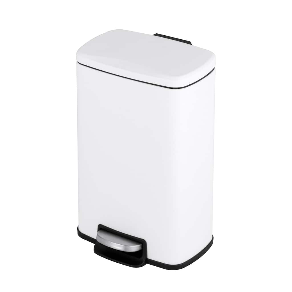 Innovaze 1.3 Gal./5 Liter Rectangular Step-on Trash Can for Bathroom and Office