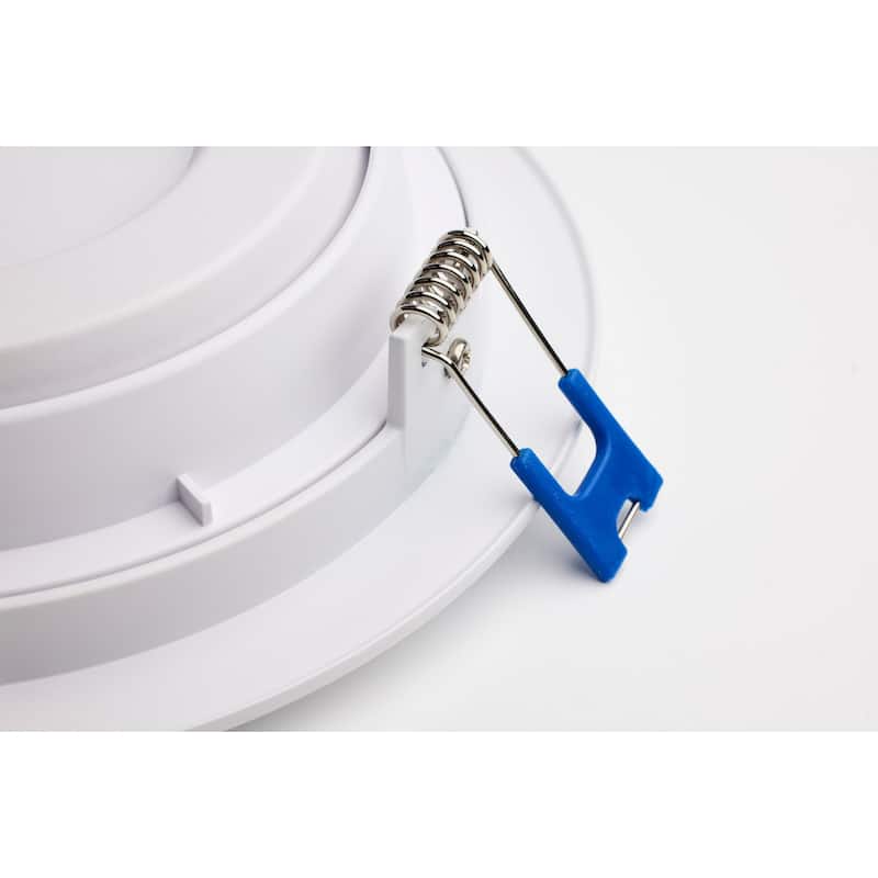 14W 6" Directional Low-Profile Downlight CCT Selectable 120V White Finish
