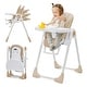 preview thumbnail 4 of 19, Foldable High Chairs for Babies and Toddlers with 7 Height and 5 Recline Adjustable Backrest Yellow