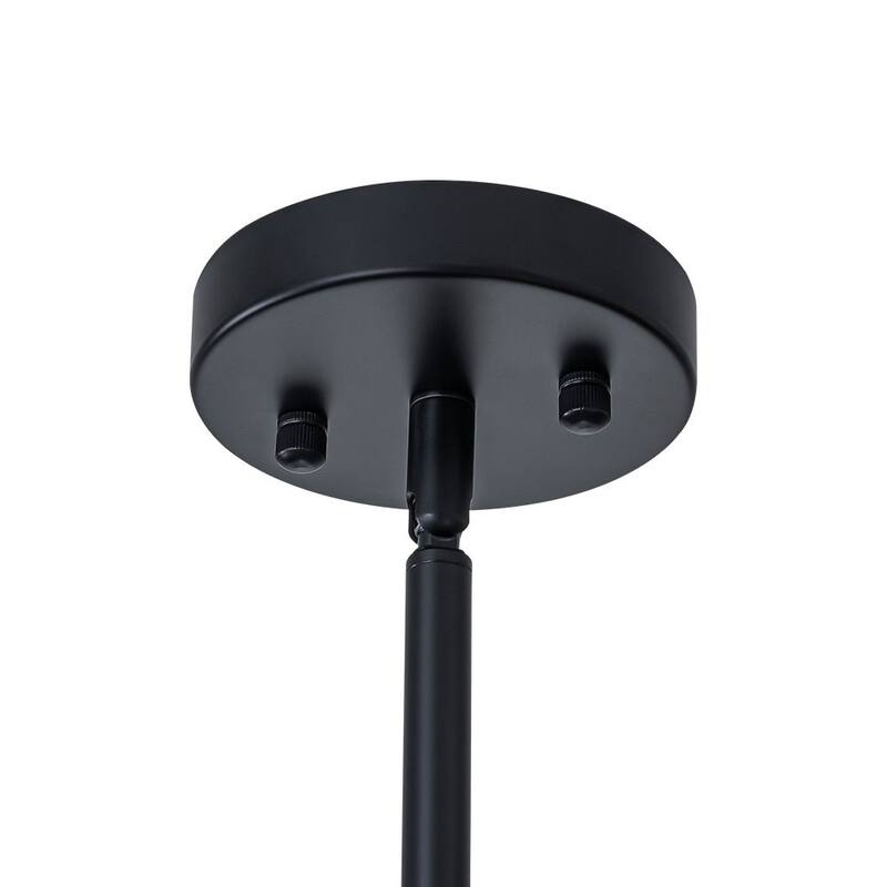 Chic Modern 4-Light Symmetrical Hand-blown Clear Glass Chandelier - 34.6 in