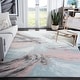 preview thumbnail 6 of 39, SAFAVIEH Glacier Latrina Modern Abstract Rug 10'6" x 14' - Pink/Blue - Rectangle