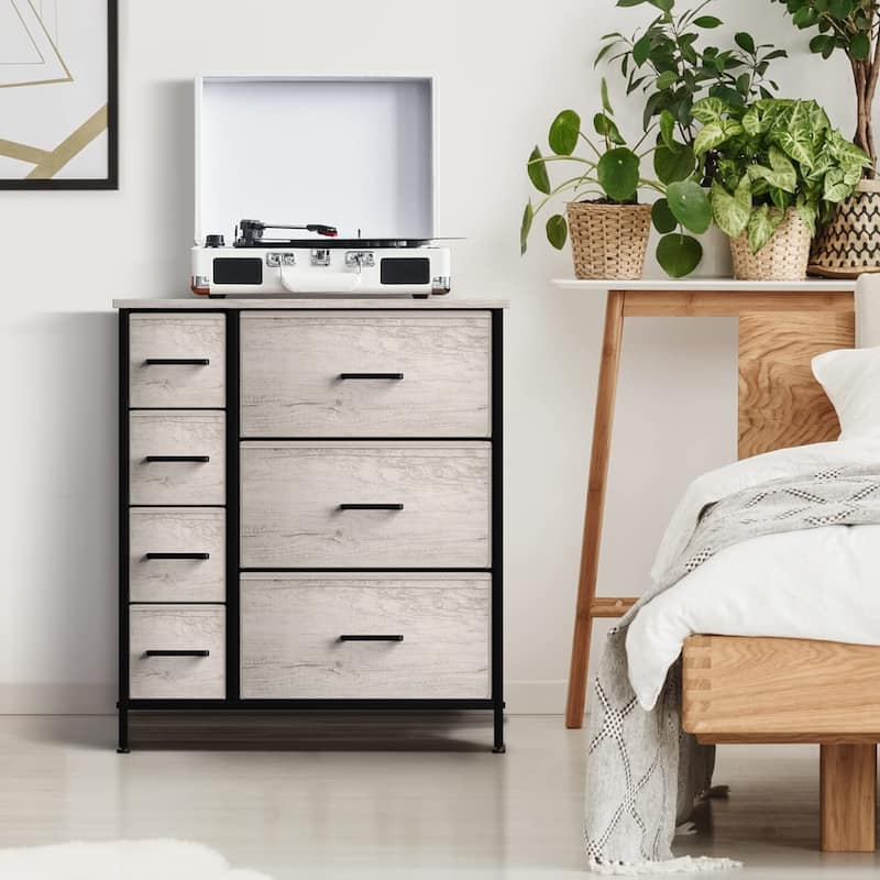 Dresser w/ 7 Drawers - Furniture Storage Tower Unit for Home, Bedroom