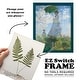 preview thumbnail 94 of 138, Nature Printed Ferns IX -Framed Print w/glass-Cherry Red