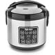 preview thumbnail 1 of 2, Aroma 8 Cup Digital Cool-Touch Rice Cooker and Food Steamer, Stainless Silver