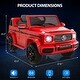preview thumbnail 9 of 16, 12V Kids Ride on Car, Licensed Mercedes Benz G63 Electric Car w/Remote Control