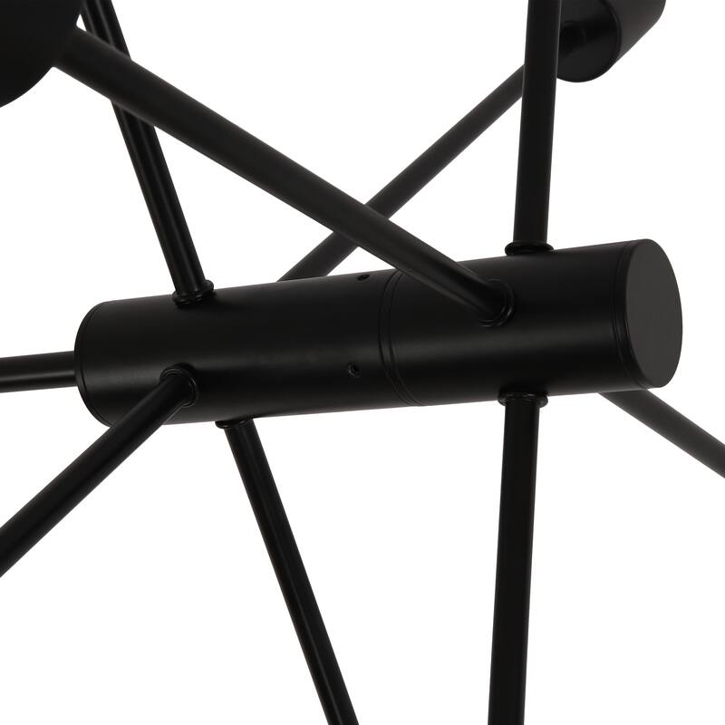 8-Light Metal Dimmable Sputnik Chandelier for Dining Room