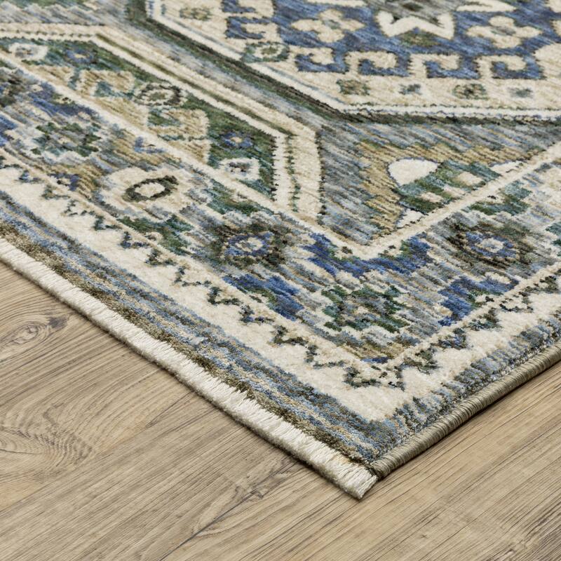 Style Haven Henretta Panel Medallion Fringe Edge Area Rug