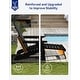 preview thumbnail 7 of 52, WINSOON Set of 2 HIPS Folding Adirondack Chair with Adjustable Backrest and Retractable Ottoman