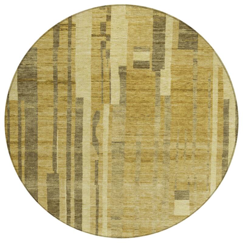 HomeRoots Striped Transitional Rectangle Outdoor Rug