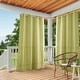 preview thumbnail 62 of 128, ATI Home Indoor/Outdoor Solid Cabana Grommet Top Curtain Panel Pair 54x96 - Kiwi Green