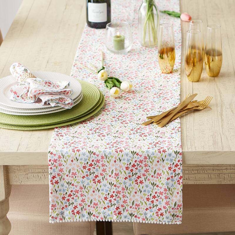 DII Happy Bunny Reversible Table Runner 14x72 inch