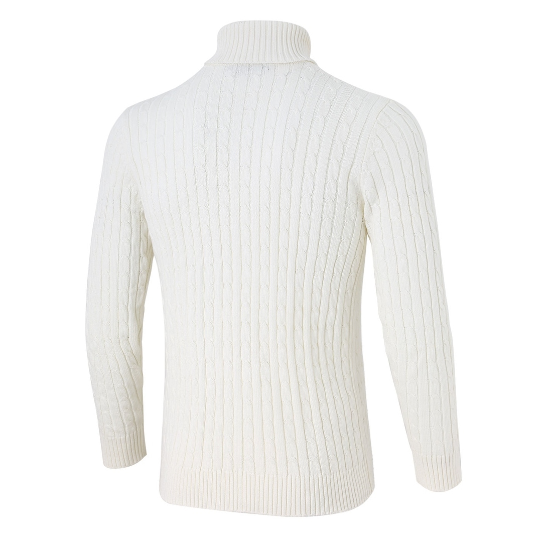 Men V Neck Cable Pattern Long Sleeves Pullover Sweater