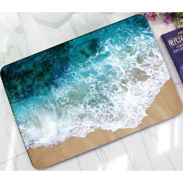 Shop Chezmax Rectangle Non Slip Doormat Coral Fleece Front Door