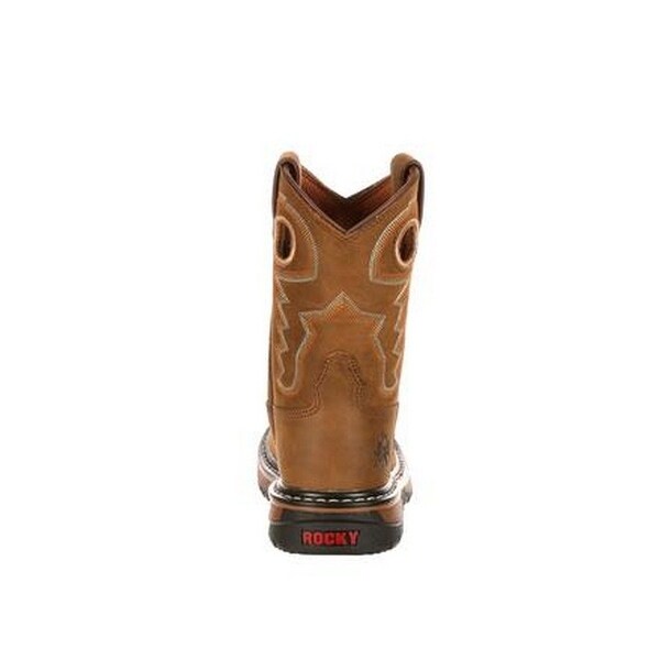 rocky ride round toe roper boots