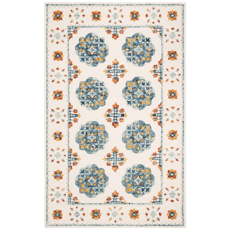 SAFAVIEH Handmade Blossom Elze & Contemporary Floral & Botanical