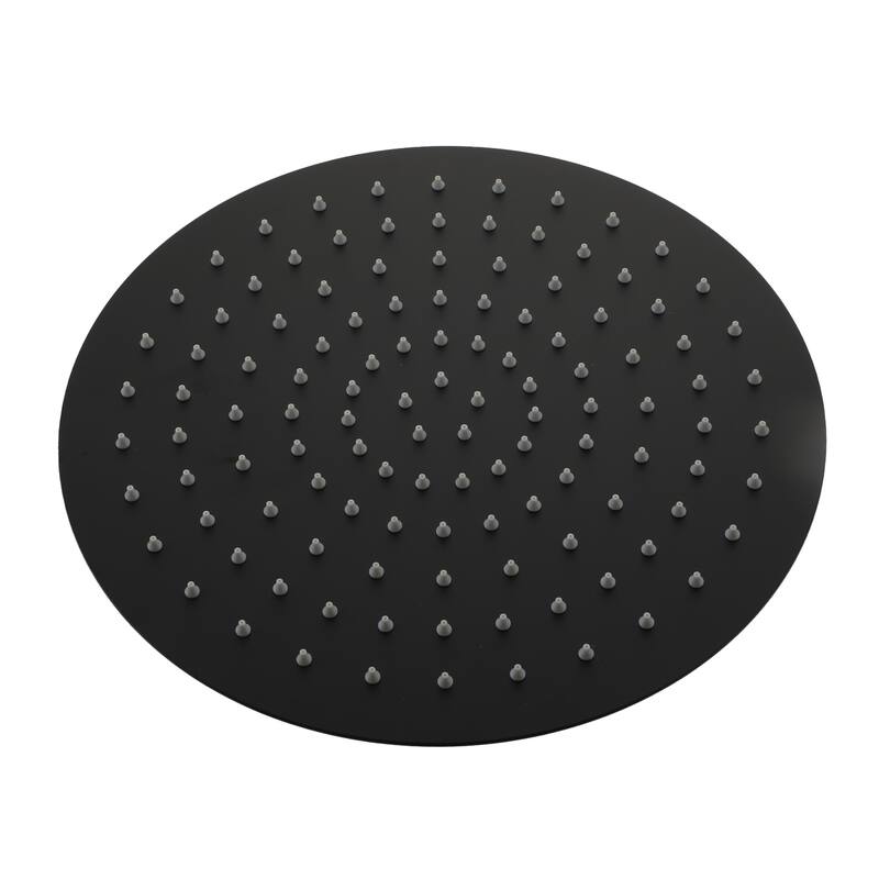 1-Spray Pattern with 2.5 GPM Round Ceiling Mount Rain Fixed Shower Head