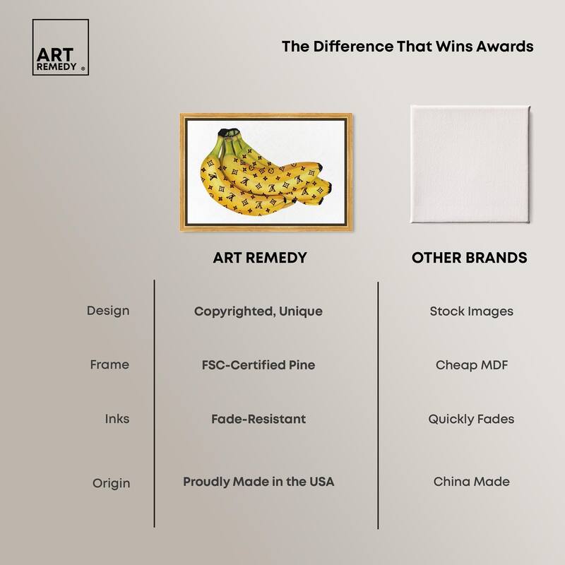 Fashion Bananas III Canvas by Art Remedy