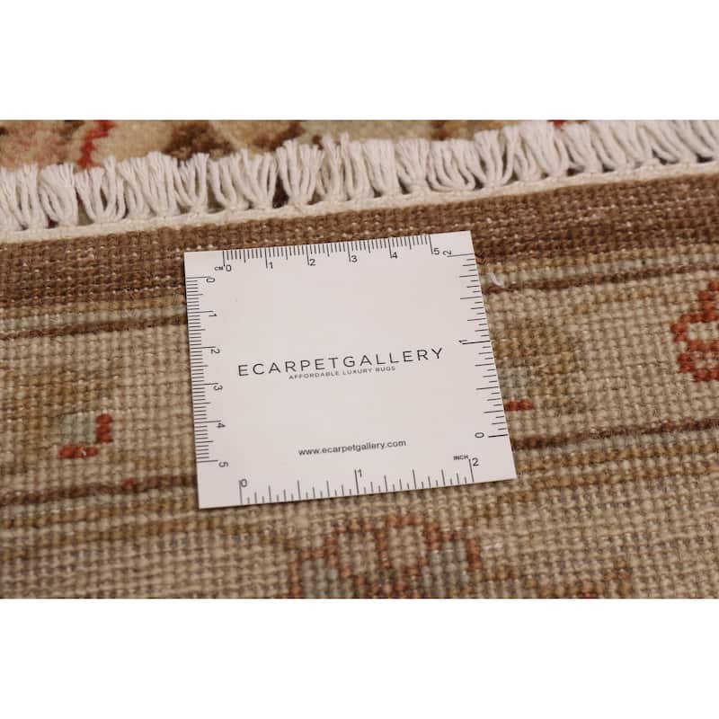 ECARPETGALLERY Hand-knotted Jamshidpour Dark Brown Wool Rug - 6' 6" x 9' 3"