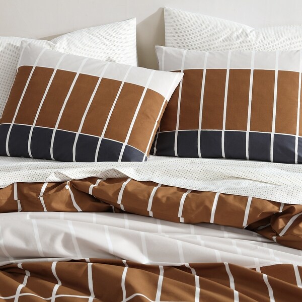 Marimekko Tiiliskivi Raita Cotton Duvet Cover Set - Bed Bath