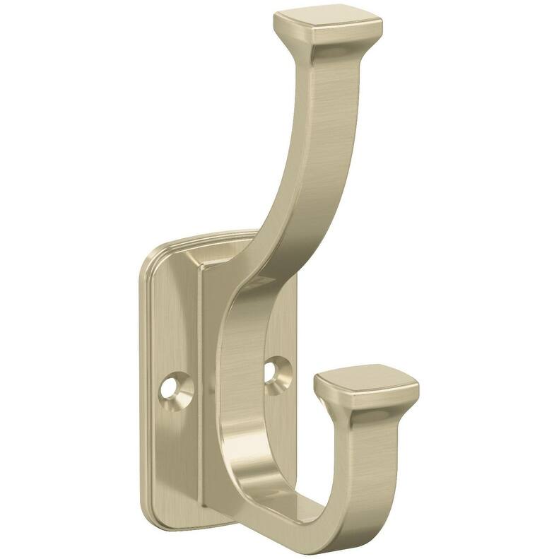 Amerock H37007 Alder Double Robe Hook - Golden Champagne