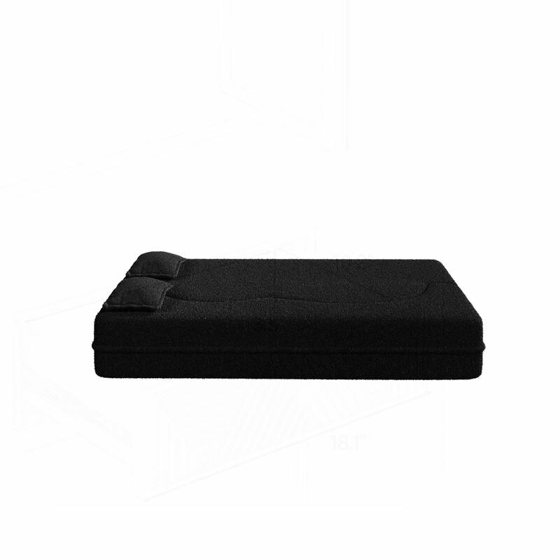 Versatile Convertible Foam Sofa Bed with Removable Cushions and Pillows