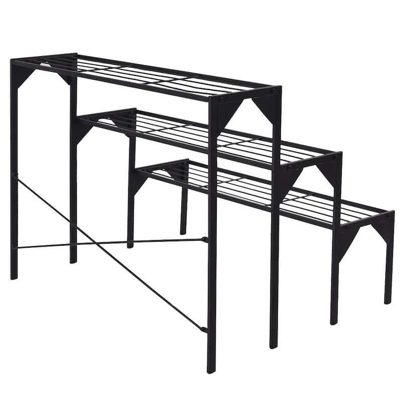 Costway 3 Tier Shelf Flower Plant Display Stand Rack Large Modern
