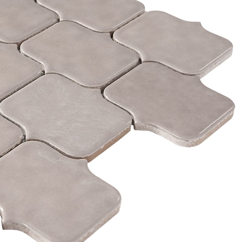 Modern Arabesque Glossy Porcelain Mosaic Tile