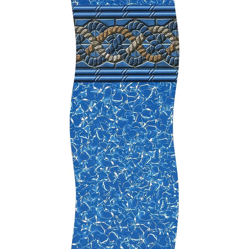 24' Blue White Round Mystri Unibead Above Ground Swimming Pool Liner