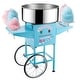 preview thumbnail 1 of 5, Great Northern Popcorn Flufftastic Cotton Candy Machine Floss Maker With Cart Blue