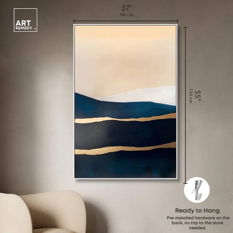 Golden Seam II Canvas by Art Remedy