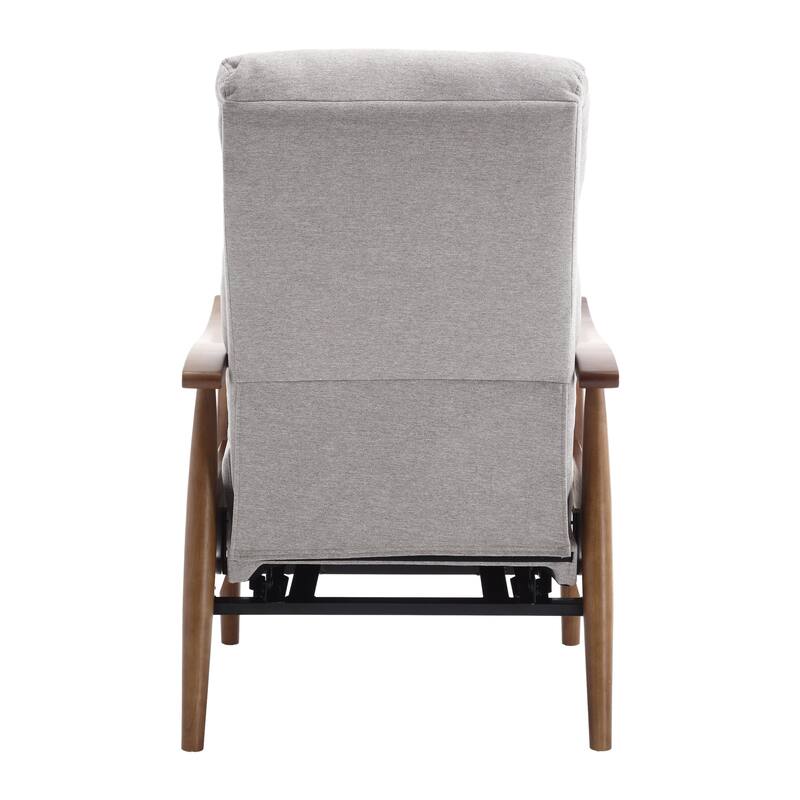 Modern 26.38" Upholstered Adjustable Chaise Lounge Chair with Wood Frame for Living Room