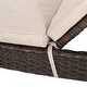 preview thumbnail 152 of 187, Salem Outdoor Wicker Adjustable Chaise Lounge with Cushion by Christopher Knight Home