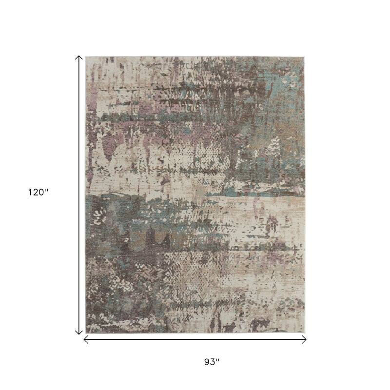 HomeRoots Abstract Industrial Rectangle Area Rug