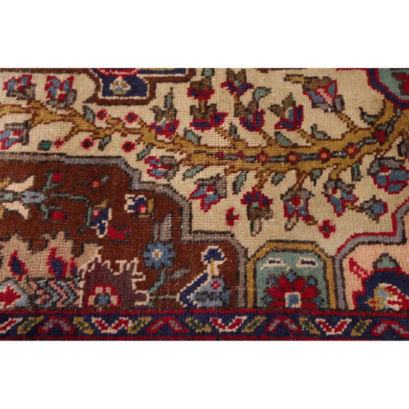 ECARPETGALLERY Hand-knotted Kayseri Vintage Cream, Sage Wool Rug - 5'11 x 9'8