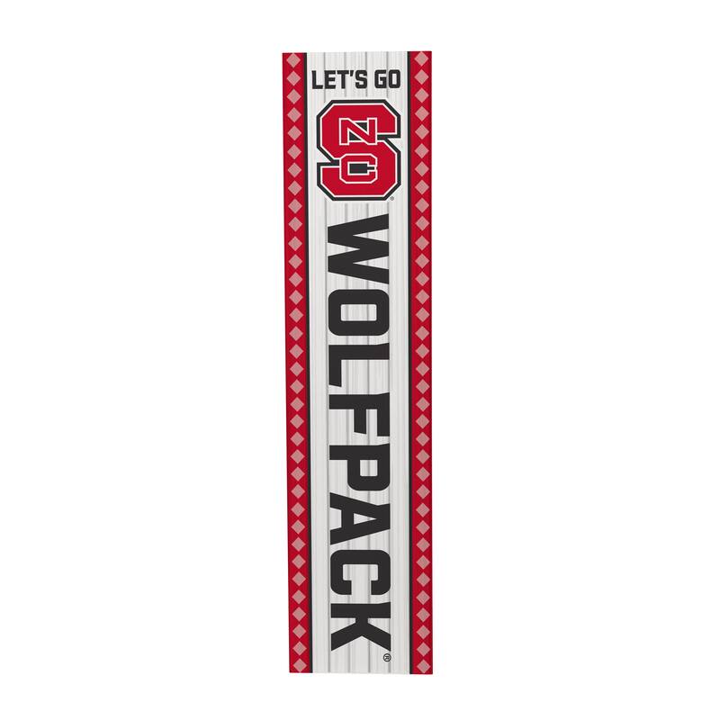 47" Double Sided Seasonal Porch Leaner, North Carolina State University - 47" x 11.25"