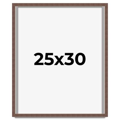 25x30 Shadow Box Frame Brown | 1.125 inches Deep Real Wood Rustic