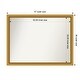 preview thumbnail 76 of 191, Wall Mirror Choose Your Custom Size - Extra Large, Townhouse Gold Wood