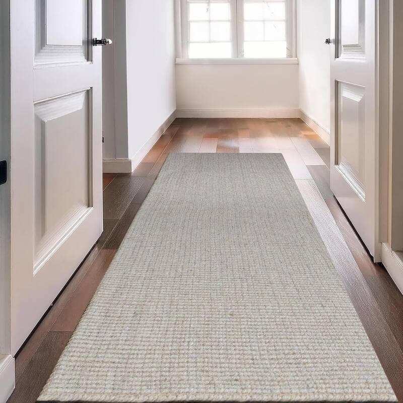 Delara Premium Handwoven Natural Fiber Area Rug, 60% Wool 40% Jute excellent choice in high-traffic areas such as Living rooms