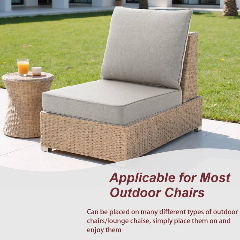 24"x23" Deep Seat Sunbrella Thick Cushion For Outdoor Club Chair,Rocking Chair