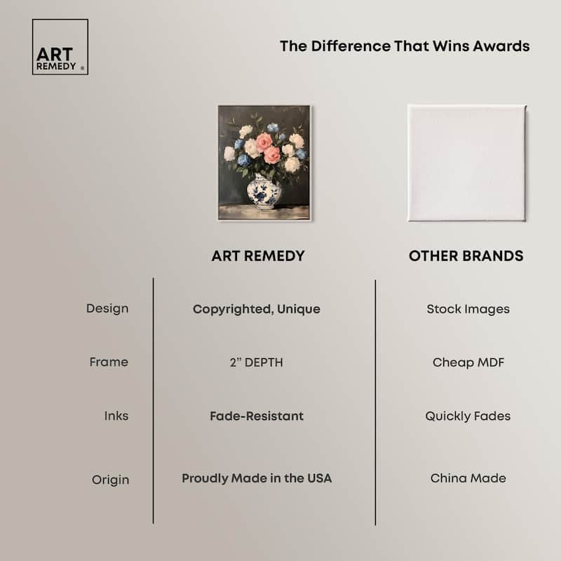 Classic Bouquet Canvas by Art Remedy
