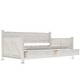 preview thumbnail 7 of 24, Twin Size Wooden Modern and Rustic Casual Style Daybed with 2 Large Drawers,Bed W/X Frame Design,for Apartment, Bedroom