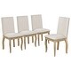 preview thumbnail 28 of 30, Modern Dining Table Set 4 Upholstered Chairs