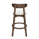 preview thumbnail 20 of 24, Christopher Knight Home - Ashley Contemporary Upholstered Round Cushion Bar Stools with Rubberwood Frame, Set of 2