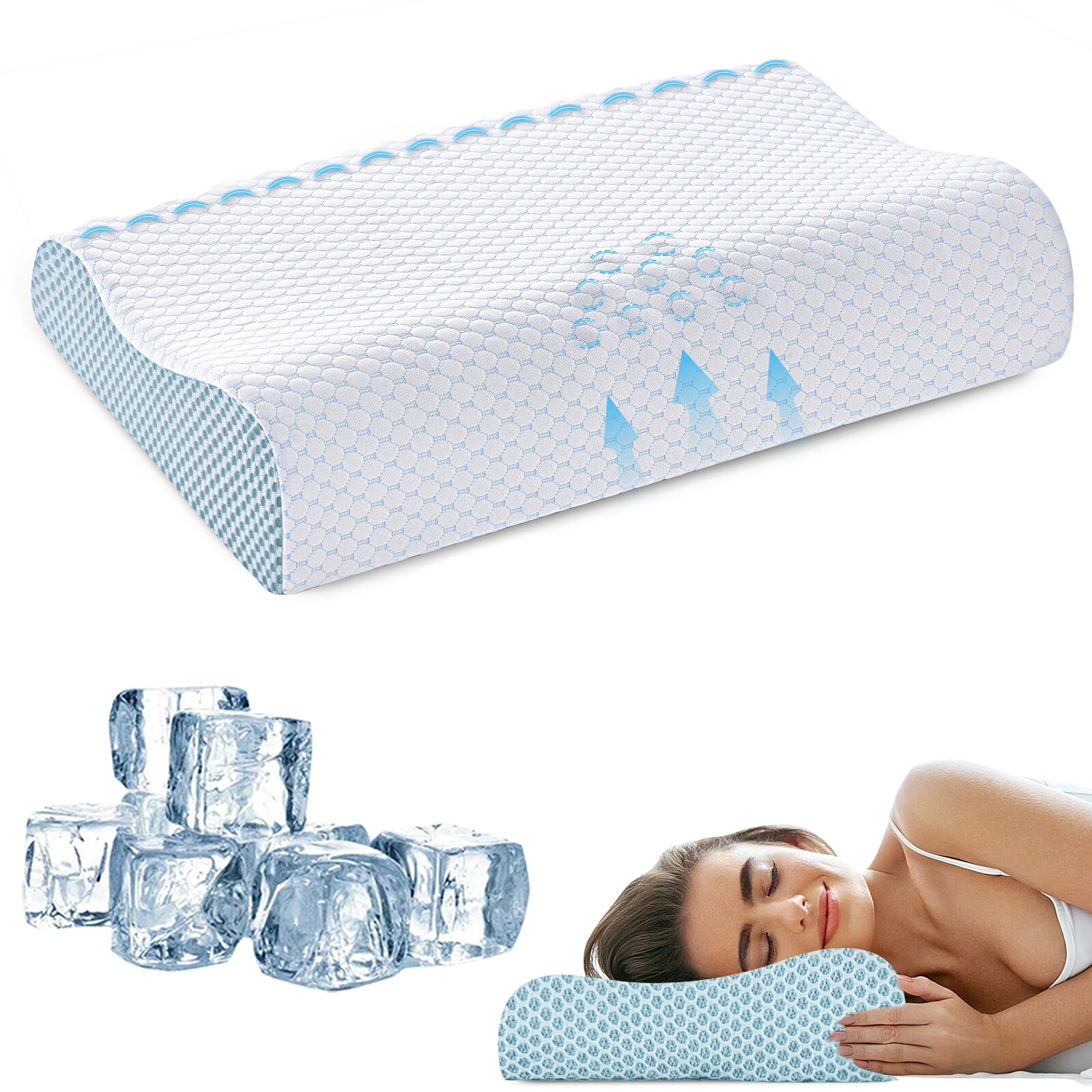 Cooling-Memory-Foam-Wave-