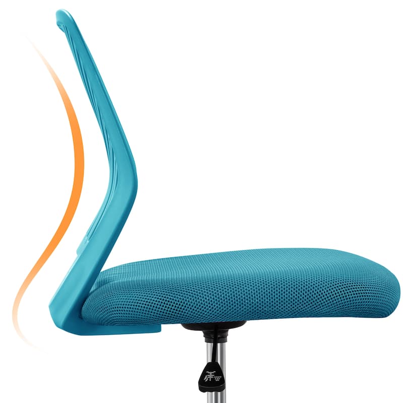 Yaheetech Adjustable Armless Office Chair Swivel Computer Study Chair