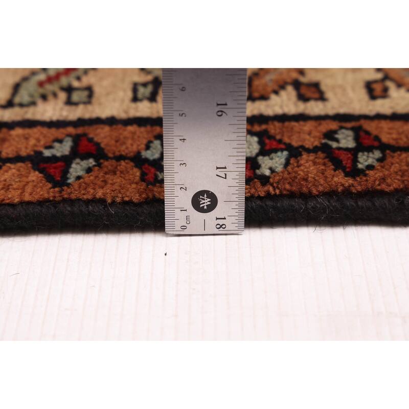 ECARPETGALLERY Hand-knotted Konya Anatolian Dark Red Wool Rug - 3'7 x 14'4