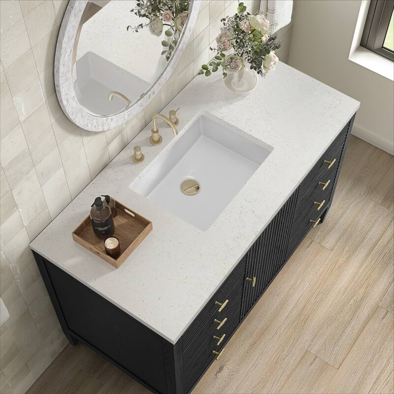 James Martin Vanities 485-V48-3LDL Myrrin 48" Single Basin Wood Vanity